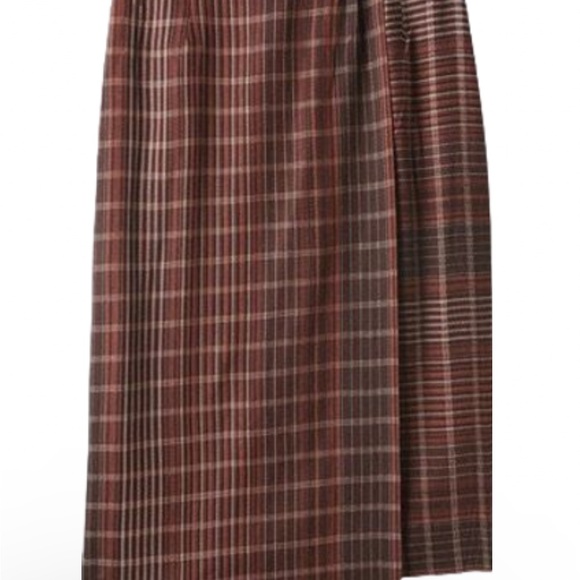 Billy Reid Dresses & Skirts - Plaid Brown Skirt